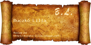 Buczkó Lilla névjegykártya